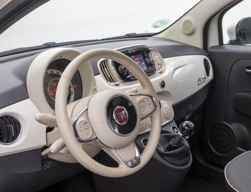 Interior de Fiat 500c