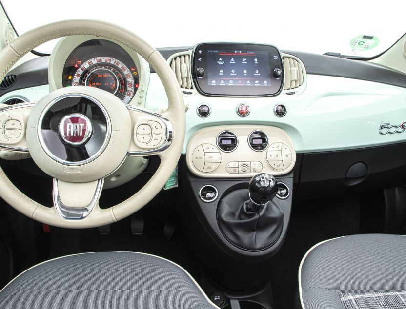 Interior de Fiat 500c