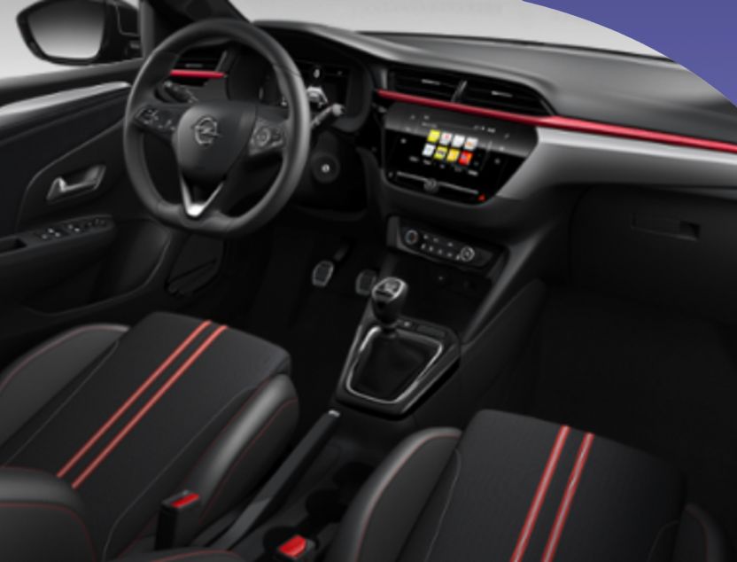 Interior de Opel Corsa