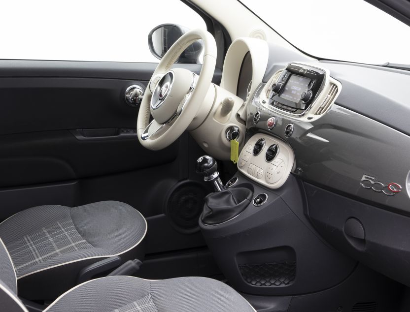 Interior de Fiat 500c