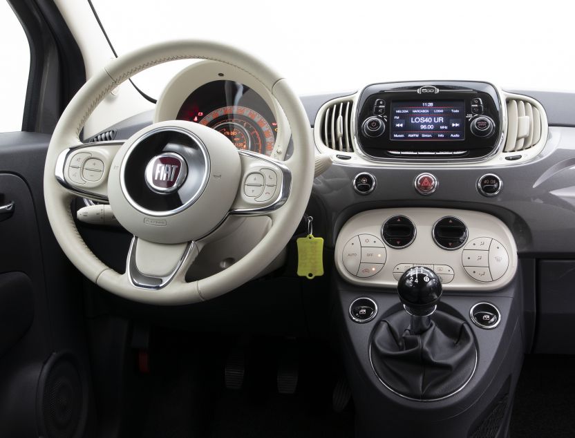 Interior de Fiat 500c