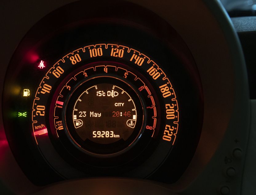 Interior de Fiat 500