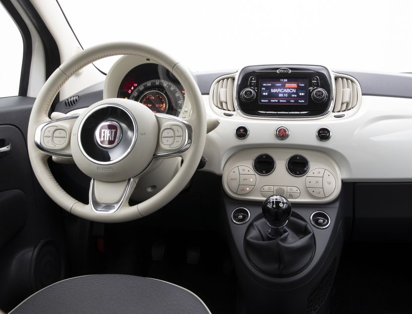 Interior de Fiat 500c