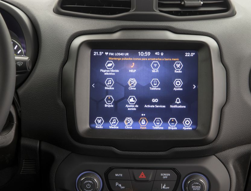 Interior de Jeep Renegade