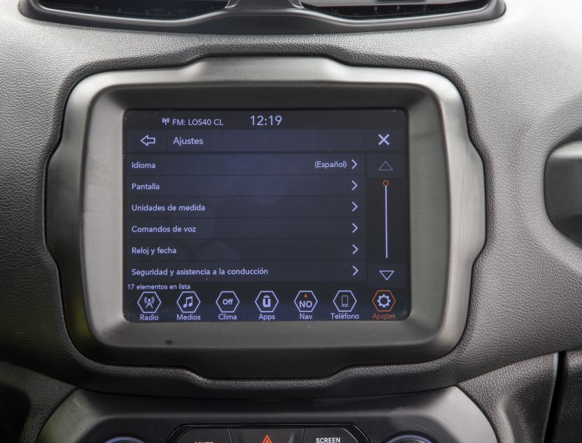 Interior de Jeep Renegade