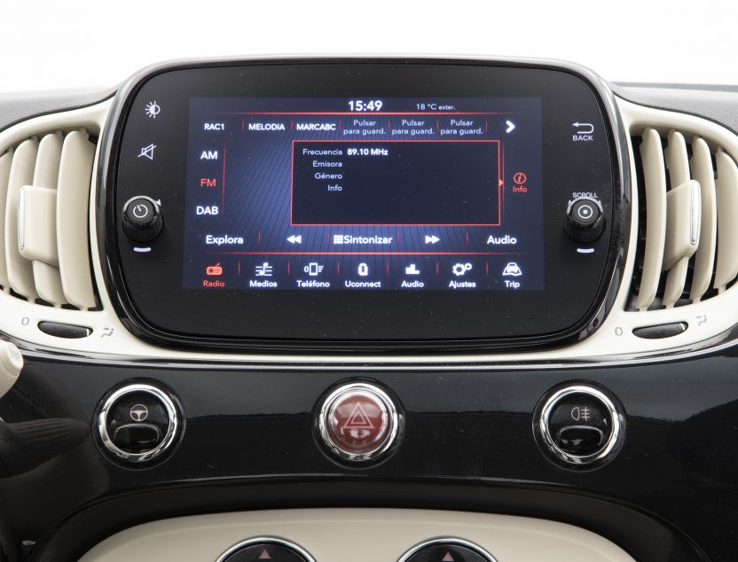 Interior de Fiat 500